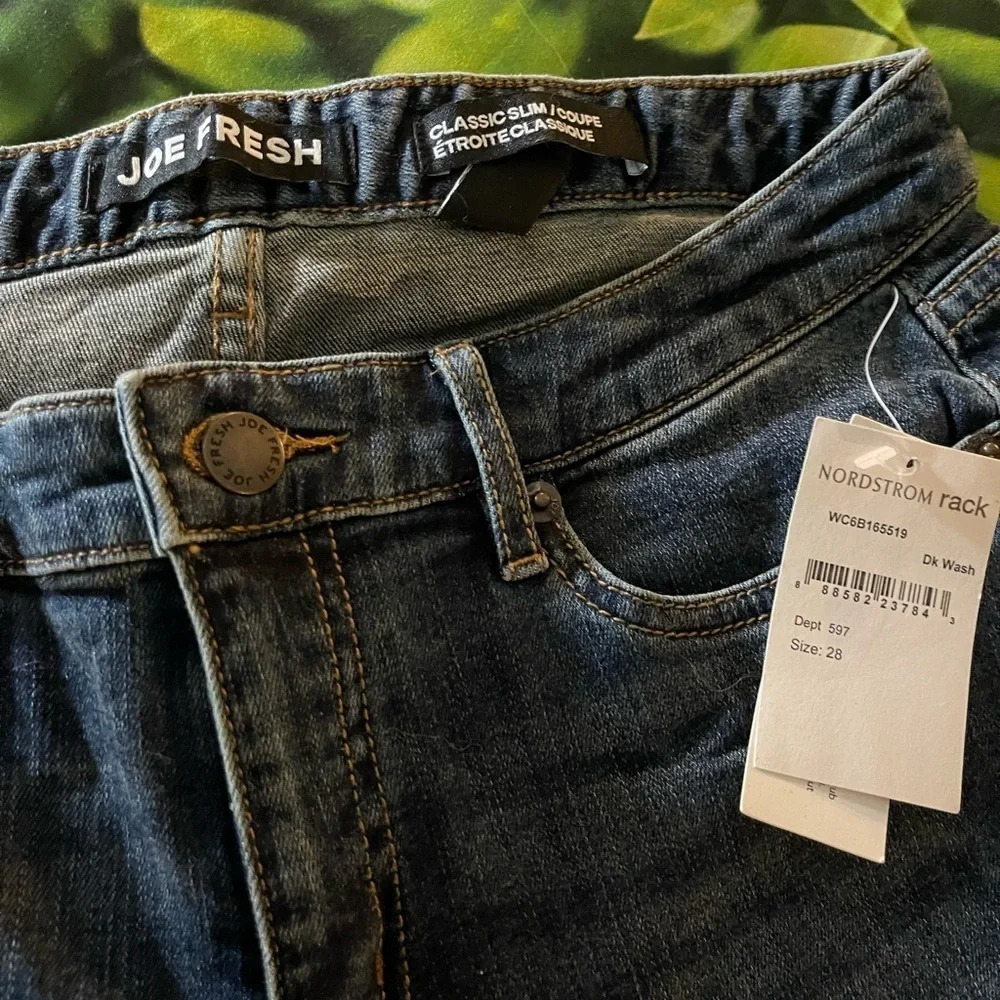 JOE Fresh Classic Slim Jeans, Size 28, NWT - Picture 7 of 7